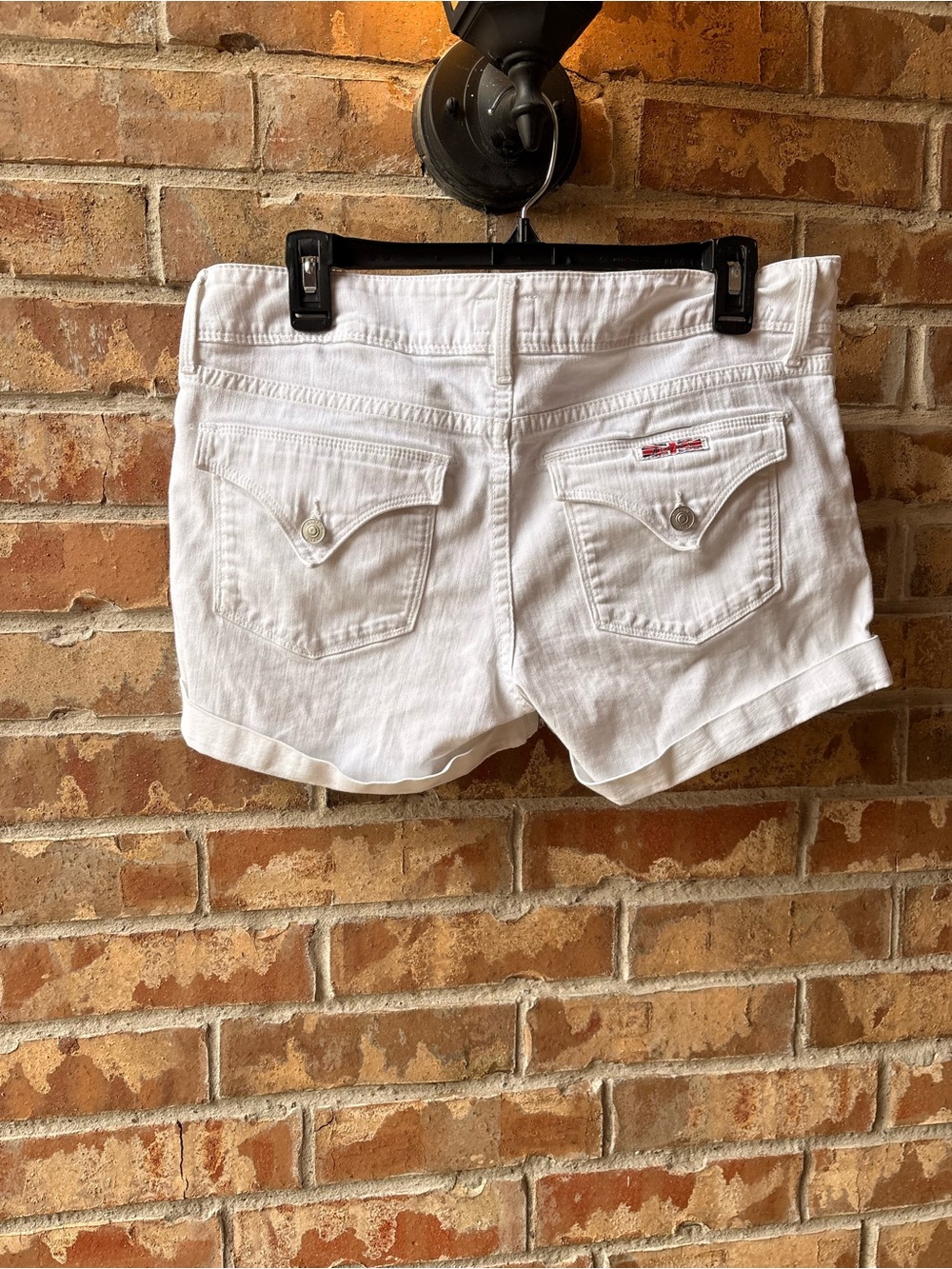 Hudson Jeans White High-Rise Denim Shorts size 30 - Picture 4 of 5